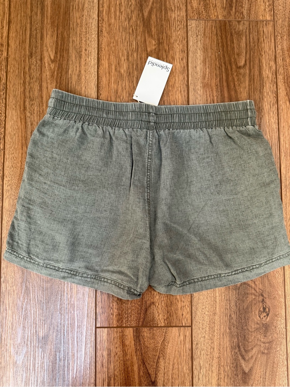 NWT Splendid Pull-On Drawstring Olive Green Shorts - Picture 6 of 10